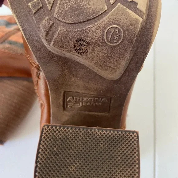 Arizona Jean Co. women’s patterned fabric heeled ankle boots — size 7.5 - Picture 5 of 10